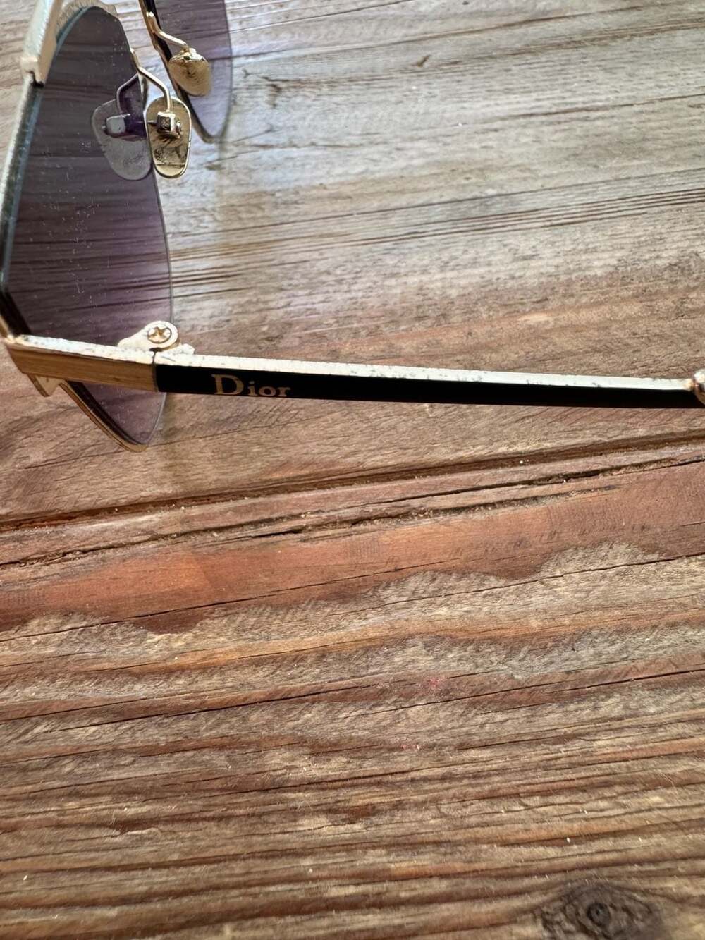Christian Dior Yellow Goldtone So Real Pop Sunglasses - Picture 7 of 11